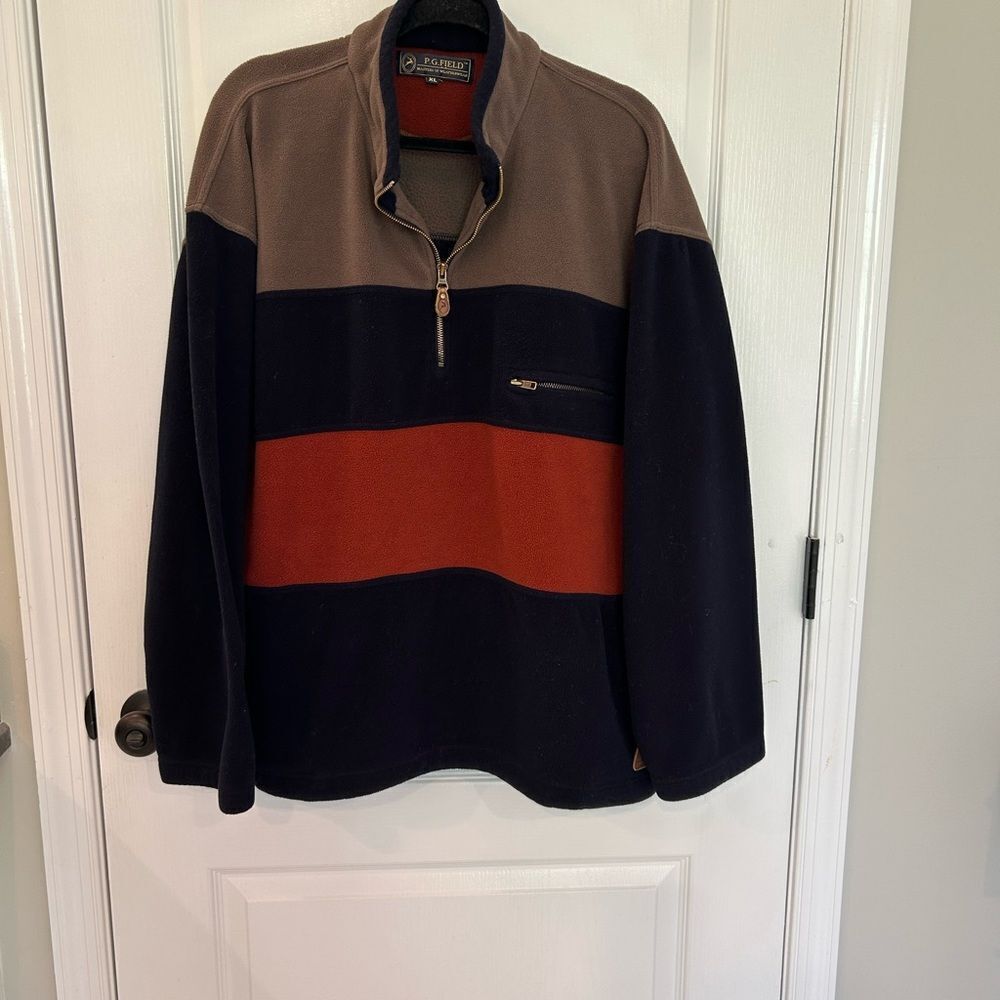 P. G. Field Masters of Weatherwear Men’s Fleece Pullover Size Extra Large